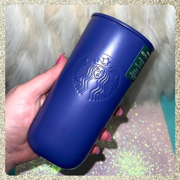💜 ♻️ 2025 Starbucks Purple/Blue Recycled 6 Piece Collection NWT - Picture 6 of 12